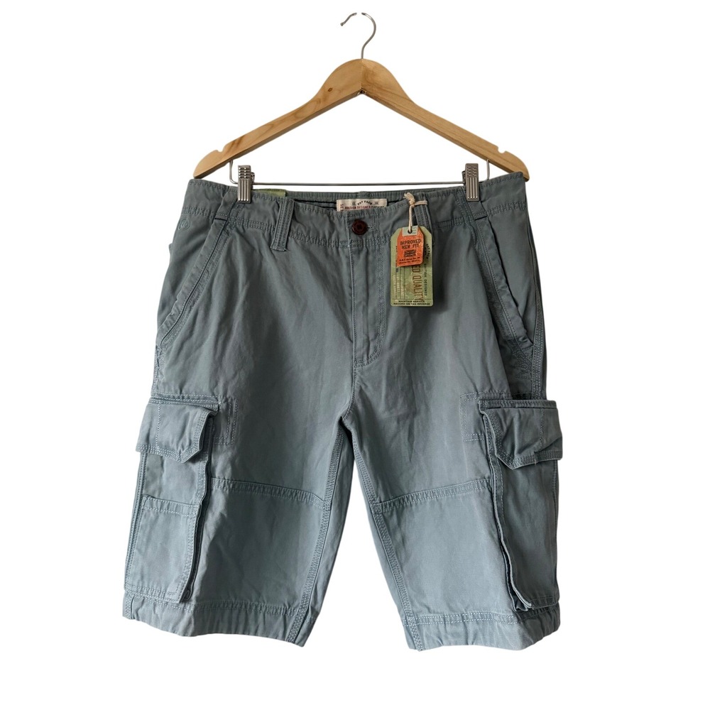 Fat Face Breakyard Cargo Shorts Mens 34 Ocean Green New Utility British Design